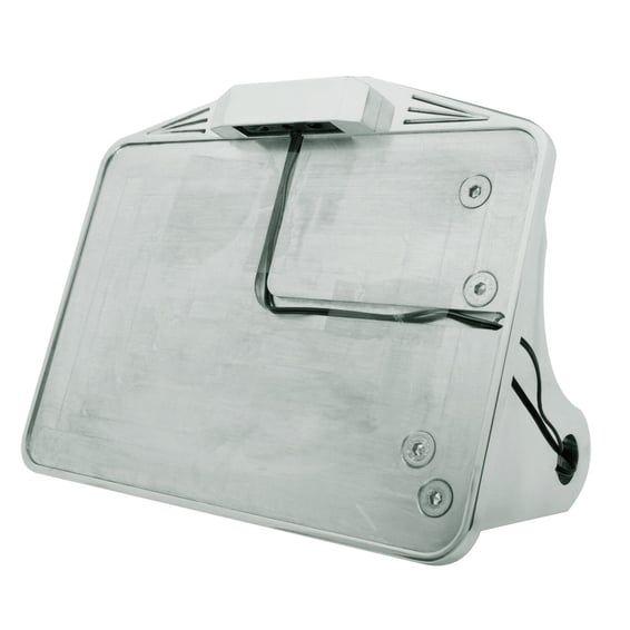 side mount license plate bracket kit. Polished EU