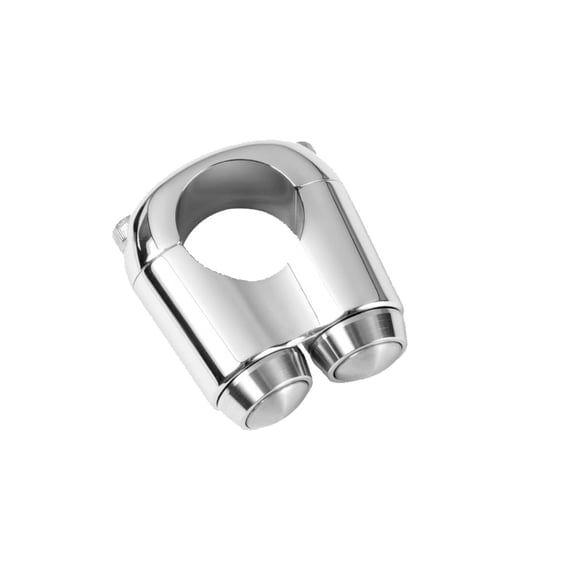 micro switch with 2 buttons. Chrome