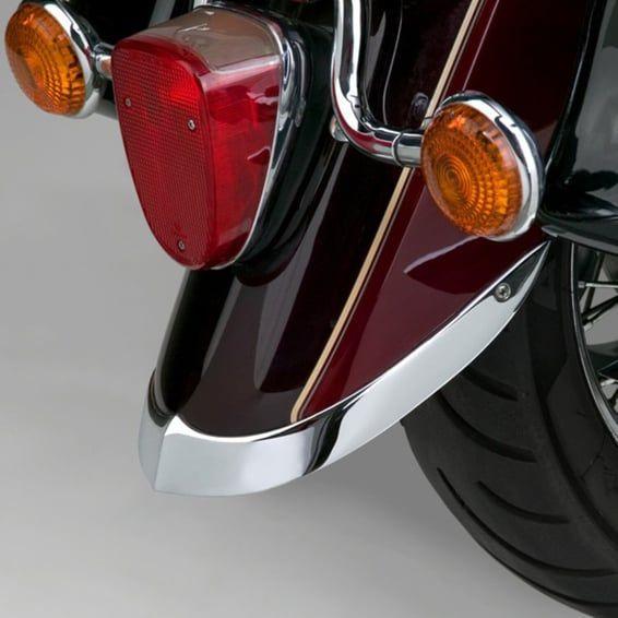 NC cast rear fender tip chrome