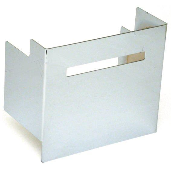 Battery side cover, smooth with window. Chrome