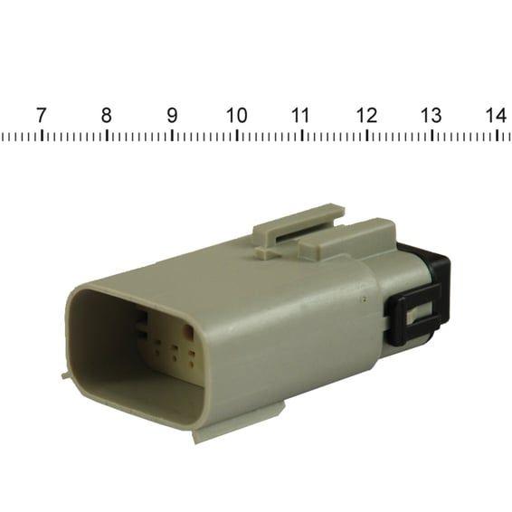 NAMZ, Molex MX-150 connector. Gray, receptacle, 12-pin