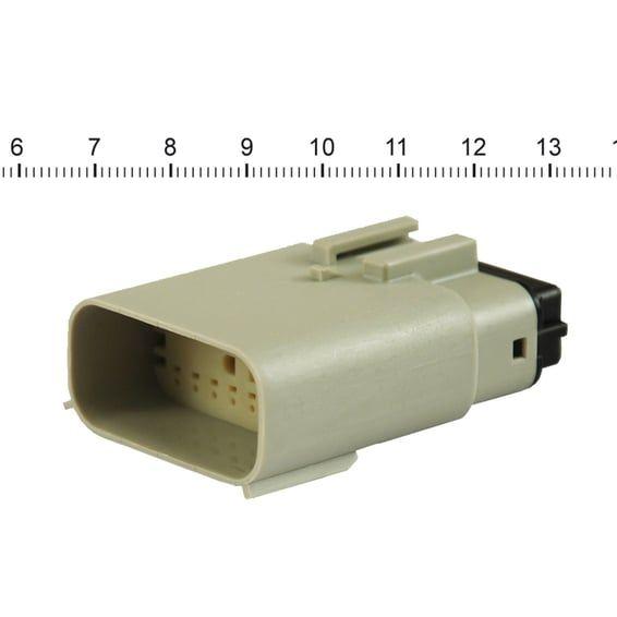 NAMZ, Molex MX-150 connector. Gray, receptacle, 16-pin