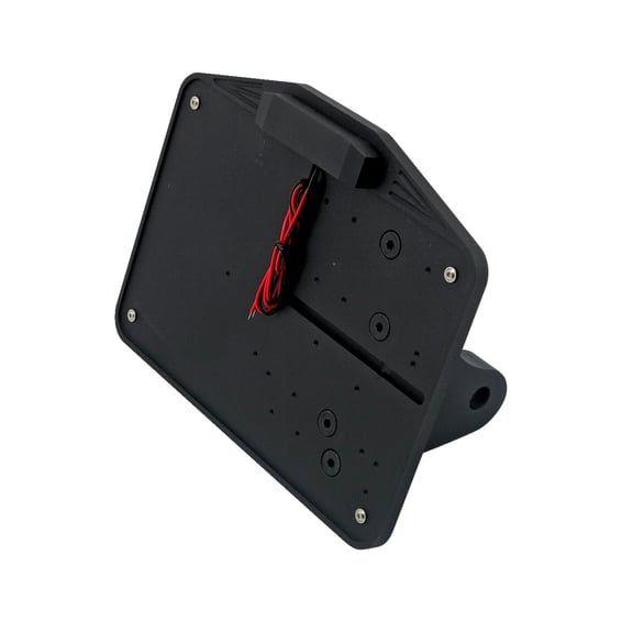 Dyna shock mount license plate bracket kit EU. Black