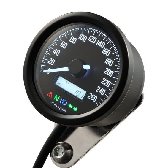 Velona 60mm speedometer black 260kmh