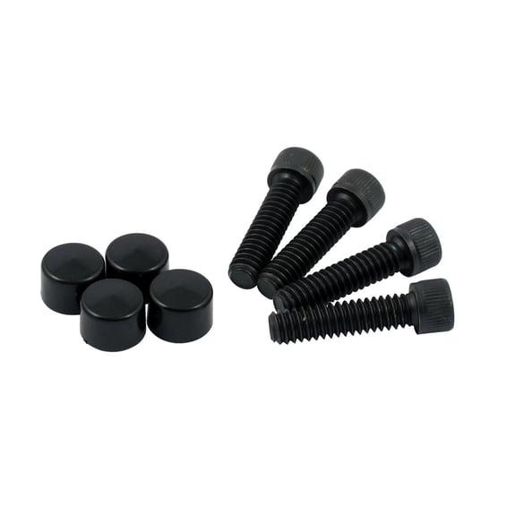 Smoothtopps, push-on cover & bolt kit. Black
