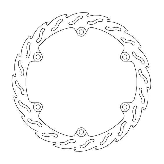 Flame series fixed brake rotor
