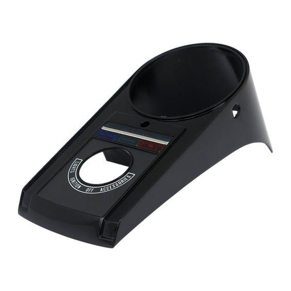 Die-cast aluminum dash cover, 91-95 style. Gloss black