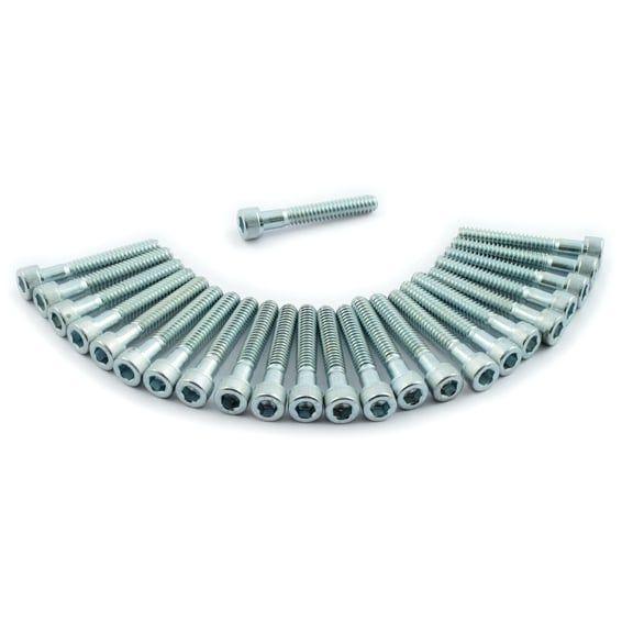Panhead rocker cover bolt kit. Chrome