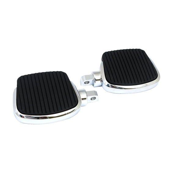 Mini floorboard kit. 4" long. Chrome