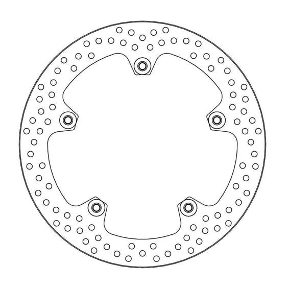 Halo series fixed rivited brake rotor