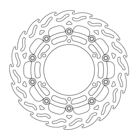 Flame series floating brake rotor