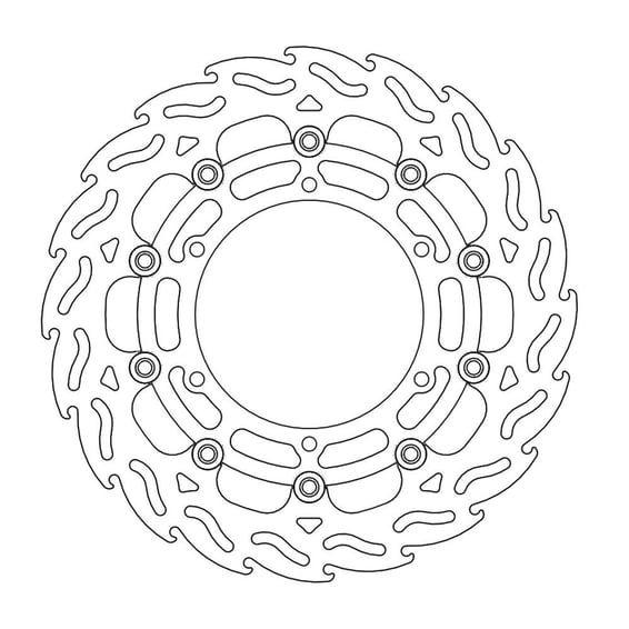 Flame series floating brake rotor
