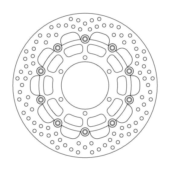Halo series floating brake rotor