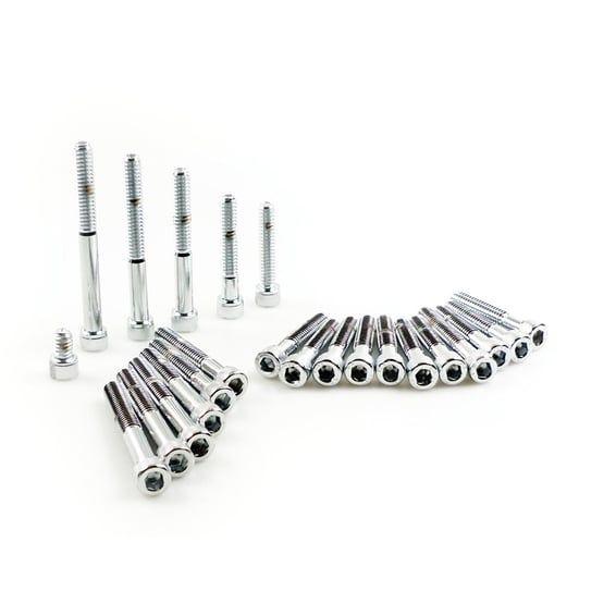 XL side cover mount kit, chrome allen