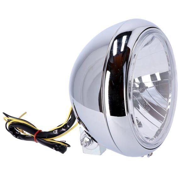 7" H4 headlamp for FL models. Clear lens. Chrome