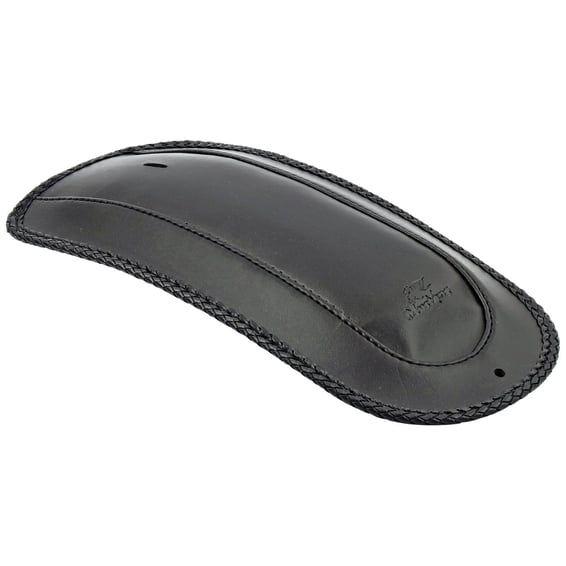 rear fender bib. Plain with braided edges