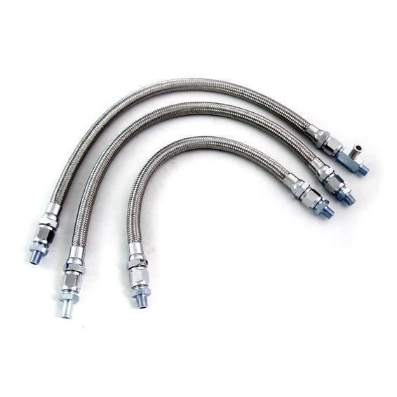 Braided steel oil lines