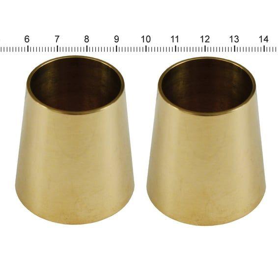 handlebar grip cones for internal throttle. Brass