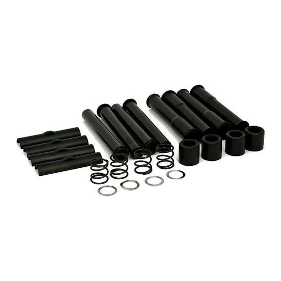 Complete L79-84 Shovel pushrod cover kit. Black
