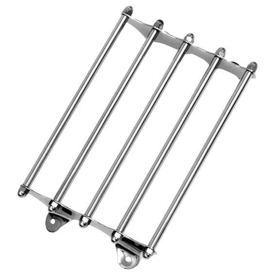 Early style luggage rack. Chrome