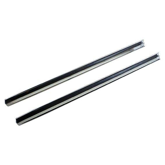 Front fender tip spears, stainless