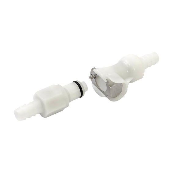 fuel hose connector. 5/16" I.D. Dual shut off
