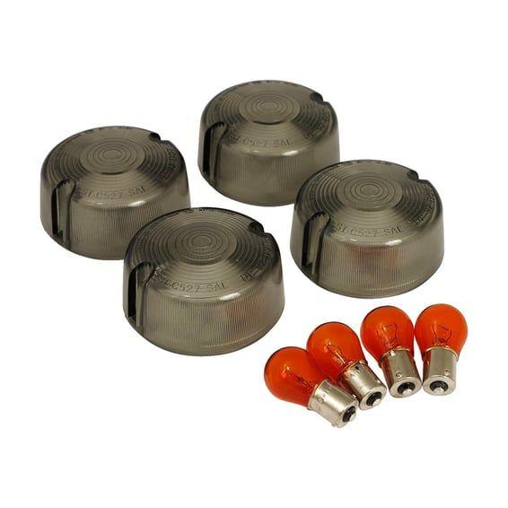 Turn signal domed lens kit, smoke