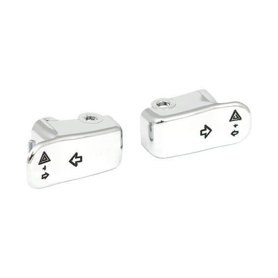 Turn signal switch extender cap set. Chrome