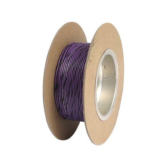 NAMZ, wire on spool. 18 gauge, 100ft. Violet/Black