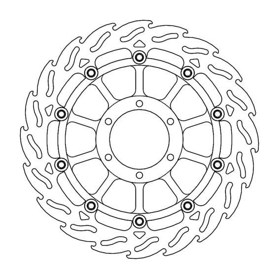 Flame series floating brake rotor