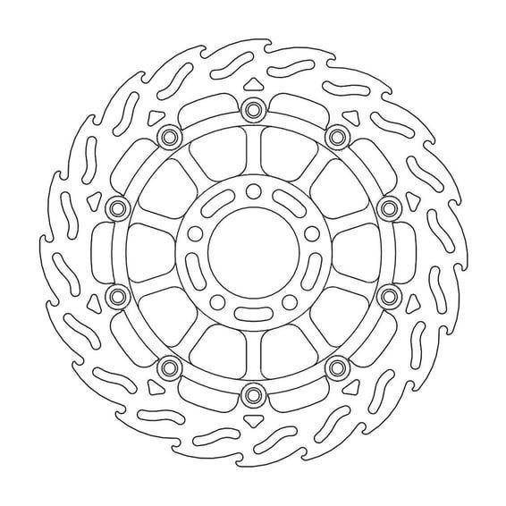 Flame series floating brake rotor