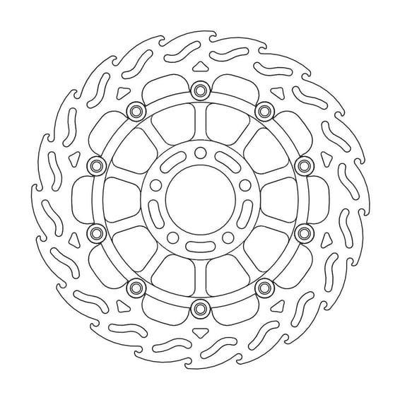 Flame series floating brake rotor