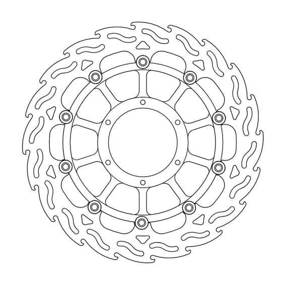 Flame series floating brake rotor