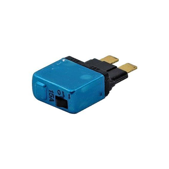 NAMZ, blade style circuit breaker. Manual re-set, 15A