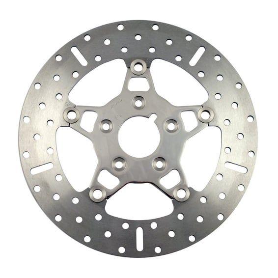 5-Button stainless floating brake rotor. Front. Pol.