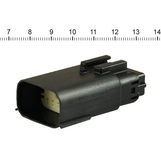NAMZ, Molex MX-150 connector. Black, receptacle, 12-pin