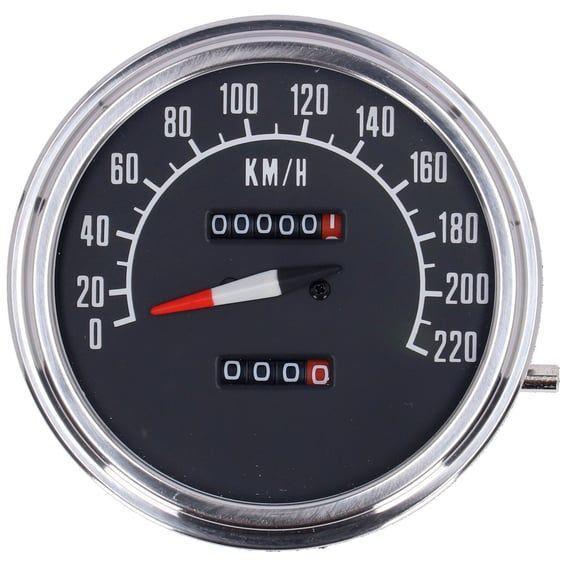 FL speedometer, '74-84 face', black. 1:1 kmh