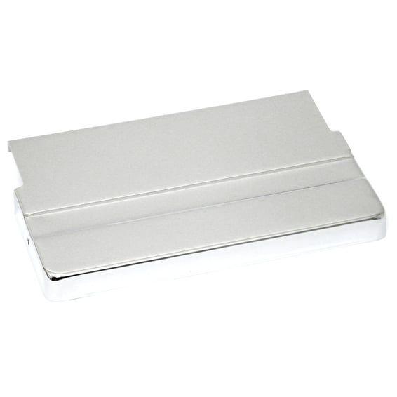Battery top cover. Chrome