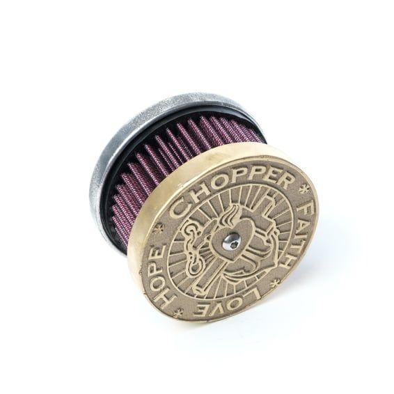 Wannabe Choppers, WannaSucker 'CFLH' air cleaner. Brass