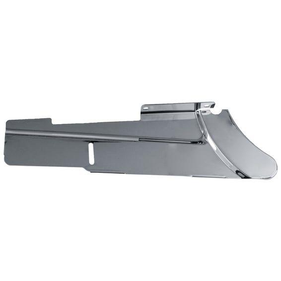 Lower rear belt guard. Chrome