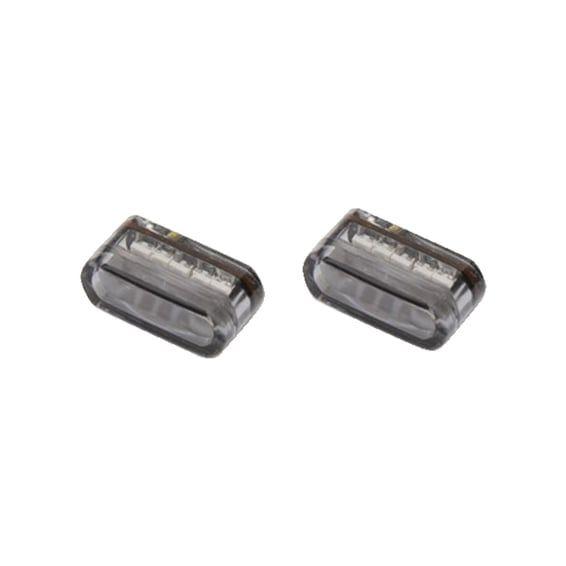 'Module 1' turn signals, horizontal mount. Smoke lens, ECE