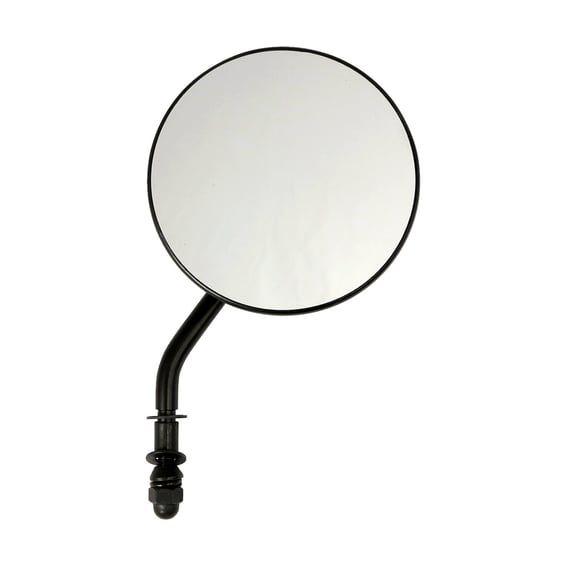 4" round custom mirror, right. Black