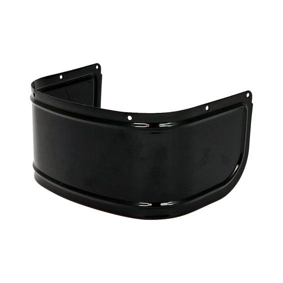 Lower front fender trim. Gloss black