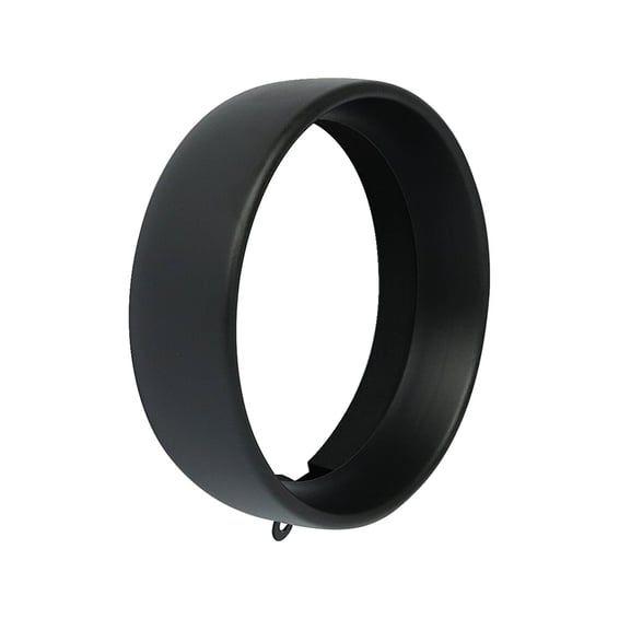 Recessed trim ring. 5-3/4" headlamp. Black