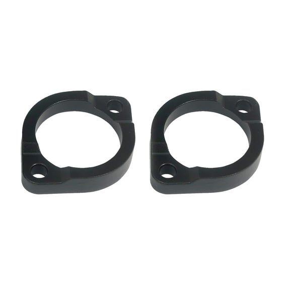Flange, exhaust pipe 04-17 thick style. Black