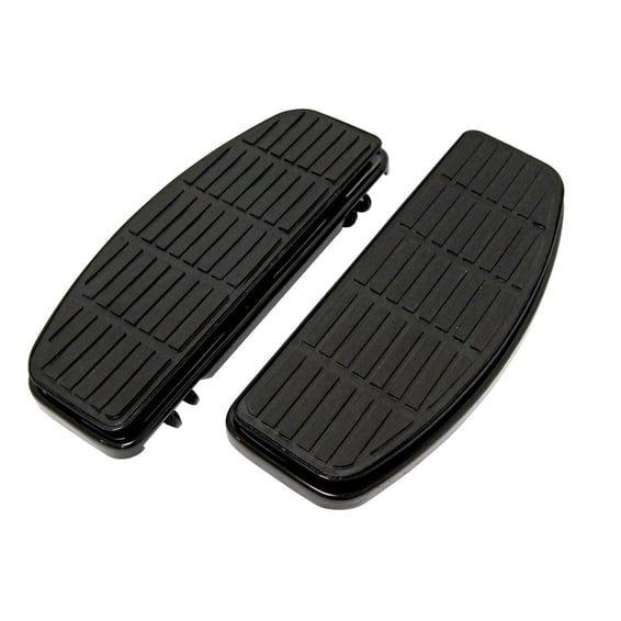 Traditional shaped floorboards. Black