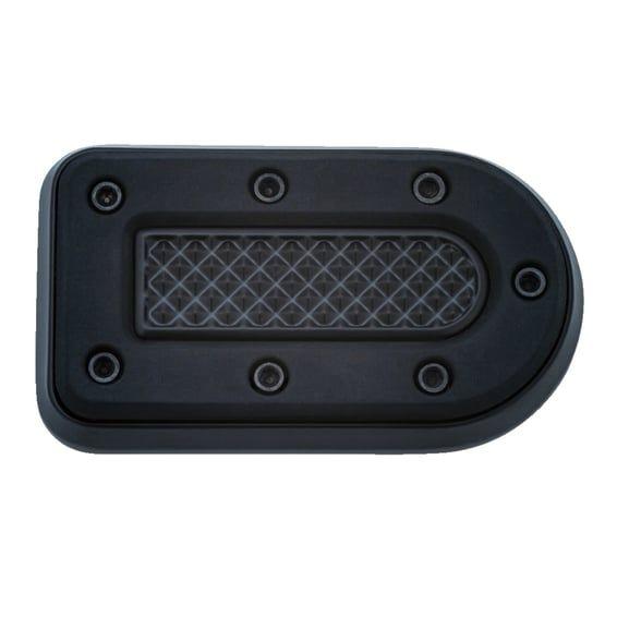 Heavy industry brake pedal pad. Satin black