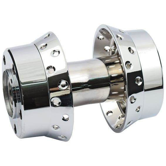 Rear wheel hub, chrome