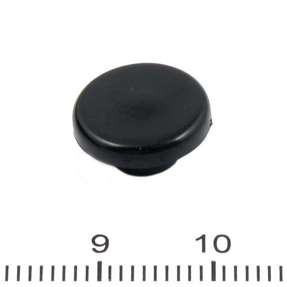 Mushroom style push-on bolt covers 1/4" allen size. Black