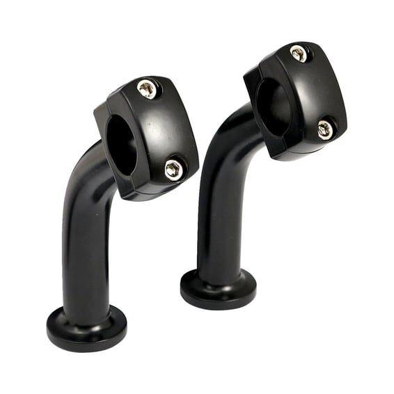 Domed Pullback riser set. 5" rise. Black